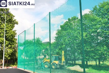 Siatki Pszów - Zabezpieczenie za bramkami i trybun boiska piłkarskiego dla terenów Miasta Pszów